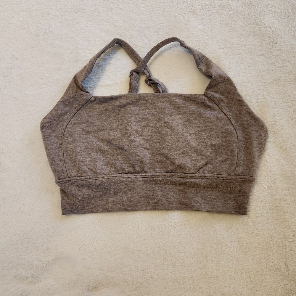 Buffbunny Collection Dream Heather Square Neck Sports Bra Size M